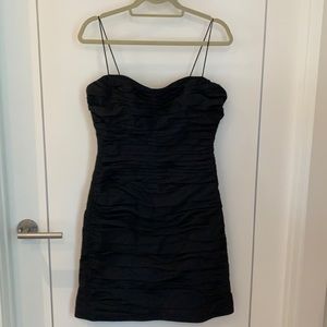 Black Teri Jon cocktail dress.